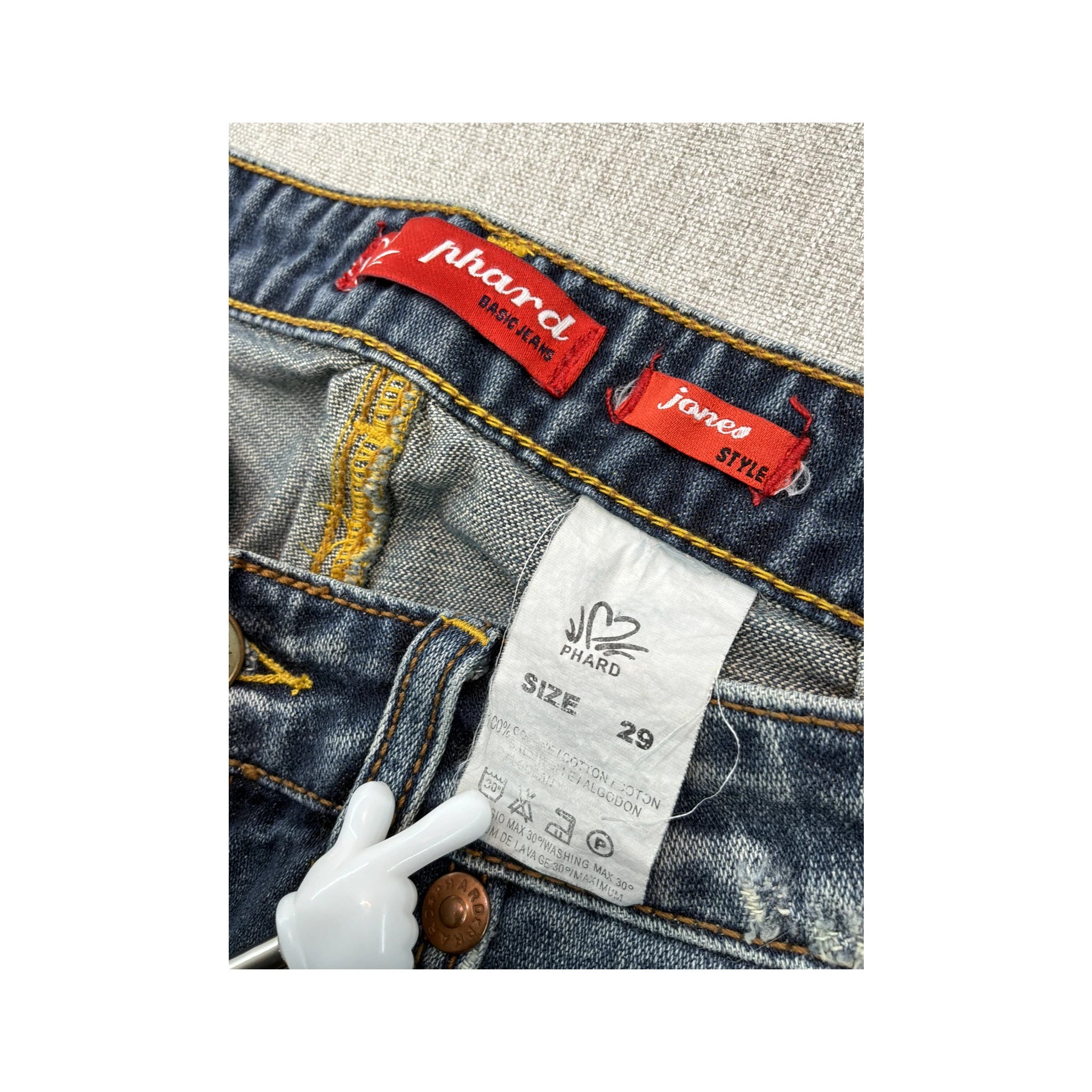 Phard Distressed Patchwork Denim Jeans