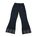 Siddharta Vintage Embroidered Cotton Flare Pants