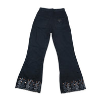 Siddharta Vintage Embroidered Cotton Flare Pants