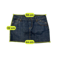 Liu Jo Dark Wash Denim Mini Skirt