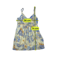 PHARD Floral Sheer Tie Front Mini Dress