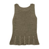 Vintage Olive Knit Beaded Tank Top
