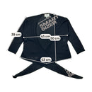 Black Transparent Wrap Cardigan