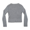 Miss Sixty Gray V-Neck Lambswool Sweater