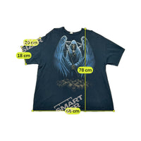Gildan Grim Reaper Blue Wings Graphic Cotton Shirt