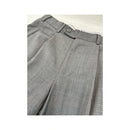 Vince Charcoal Pleated Cuffed Trousers