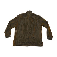 Ventidue Shimmer Sheer Crinkled Button Front Shirt