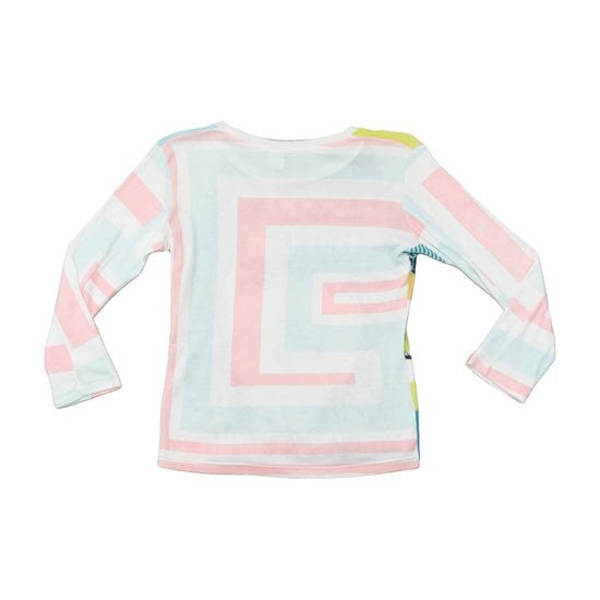 Custo Barcelona Plywood Ranch Graphic Long Sleeve Cotton T-shirt