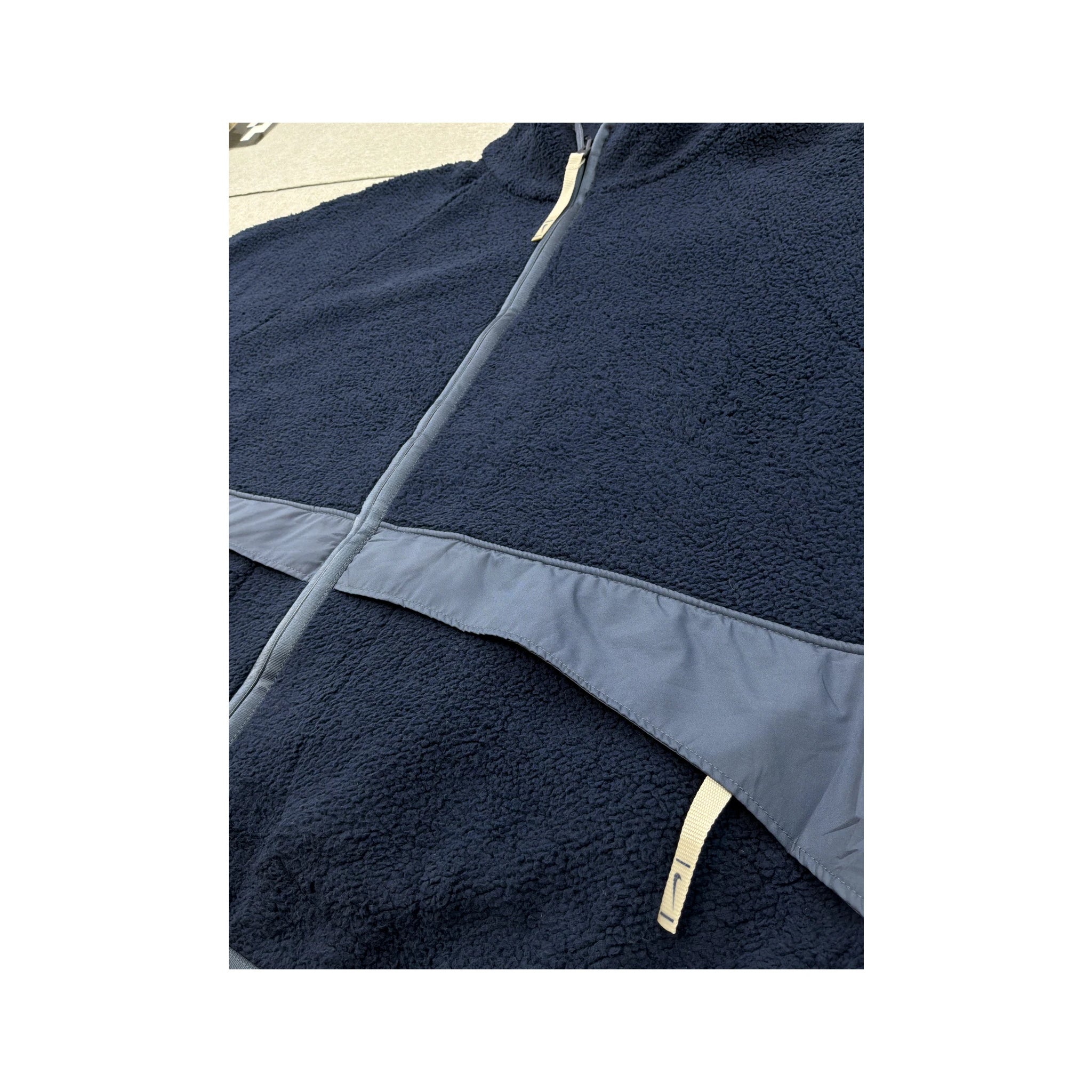 Nike Navy Full-Zip Sherpa Fleece Jacket