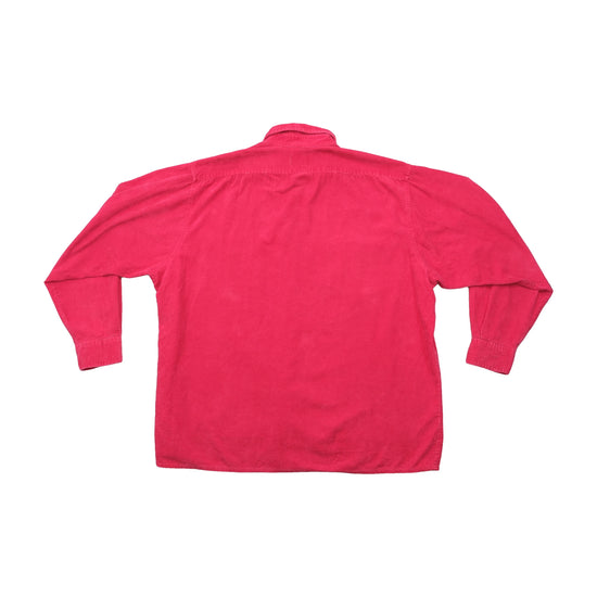 J.Crew Vintage Red Cotton Corduroy Button-Down Shirt