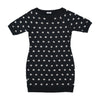 Moschino Cheap and Chic Moon Print Cotton Sweatshirt Dress
