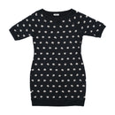 Moschino Cheap and Chic Moon Print Cotton Sweatshirt Dress