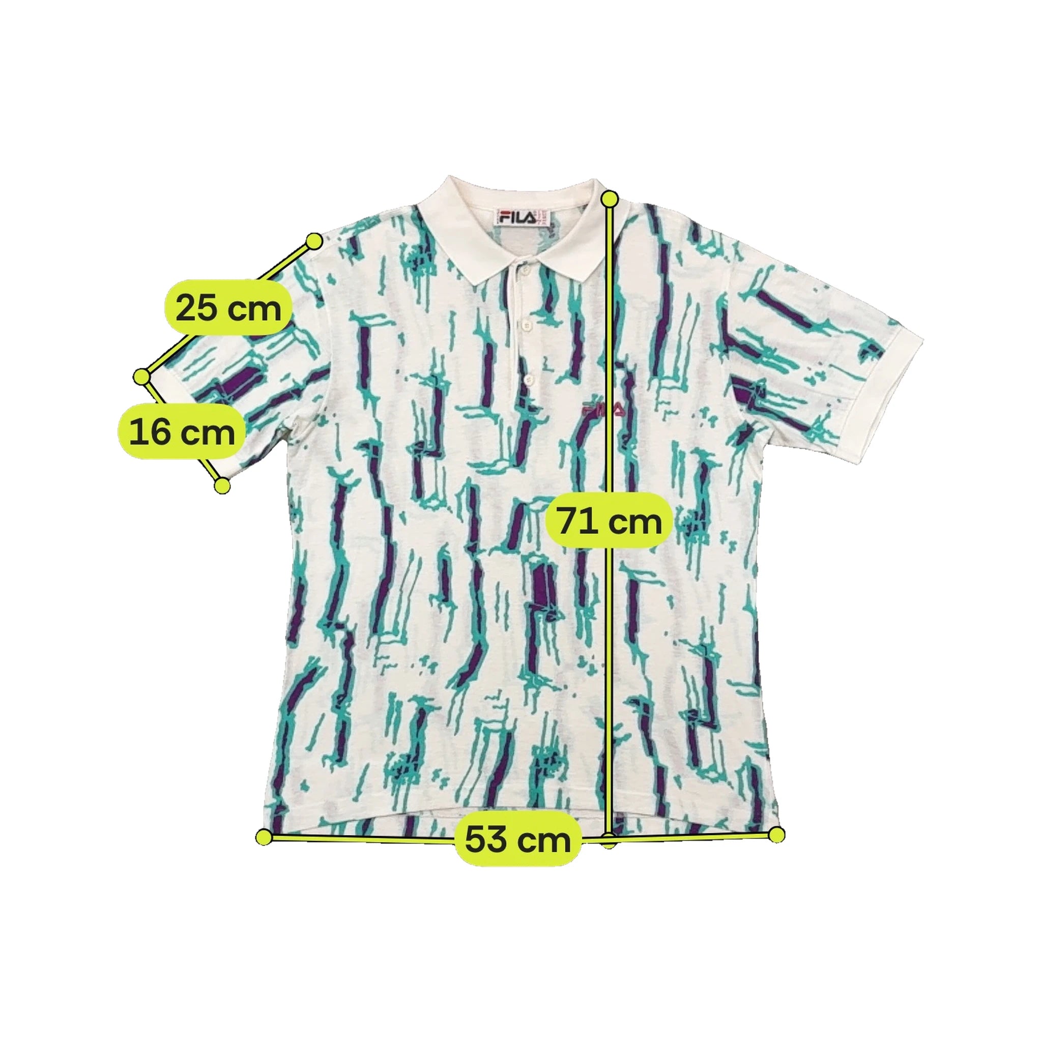 Polo FILA com estampado Integral abstrato