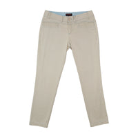 Ana Sousa Blue-Trim Cotton Chino Jeans