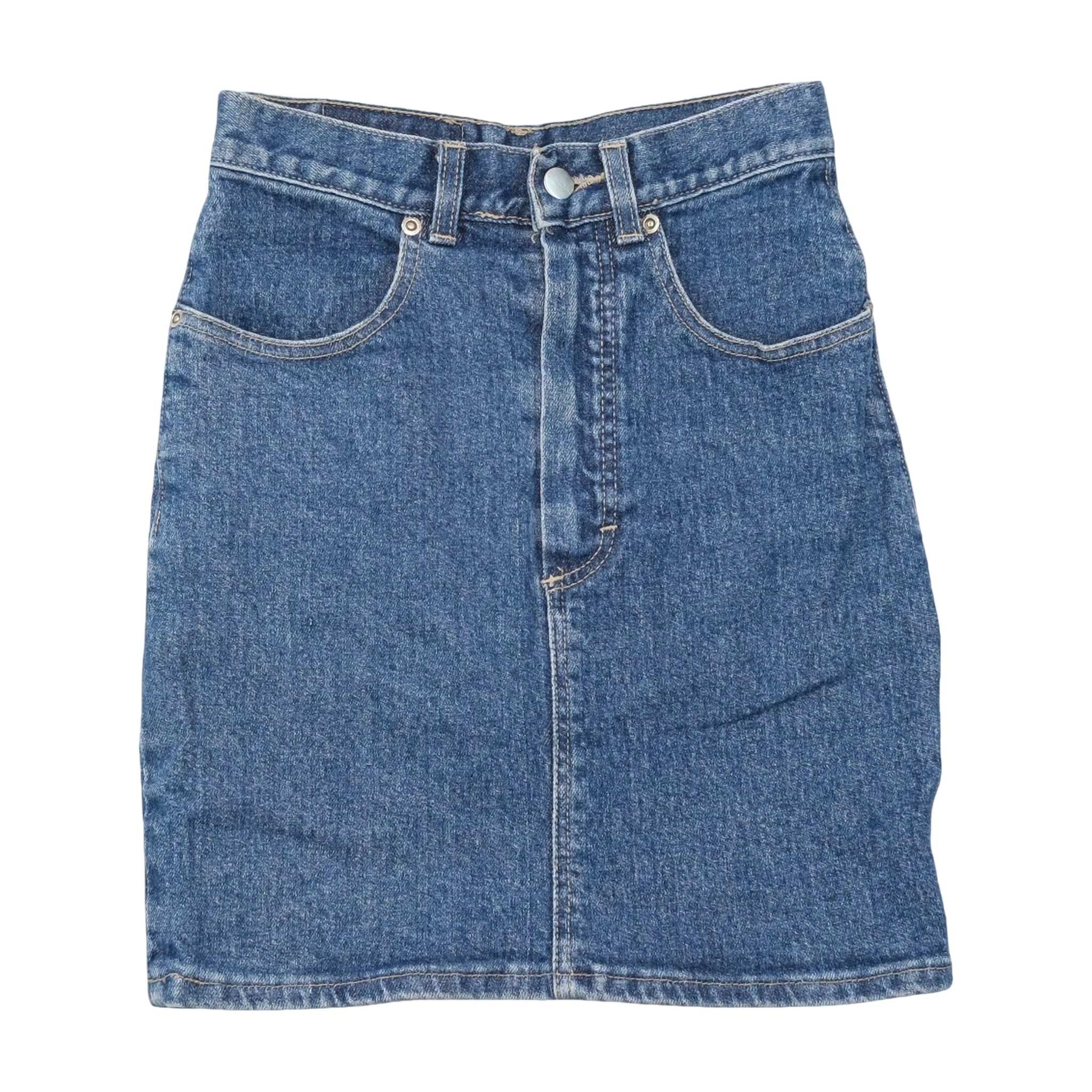 Wrangler Vintage Cotton Denim Mini Skirt