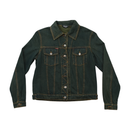 WANT Dark Green Cotton Denim Trucker Jacket