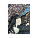 Sheer Patchwork Print Tie Front Cardigan (Repriced)