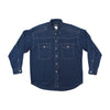 Versace Blue Denim Western Button Up Shirt