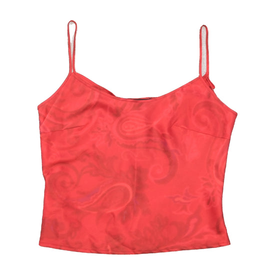 Echo Blu Italy Floral Burnout Silk Tank Top