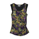 Patrizia Pepe Floral Mesh Tank Top