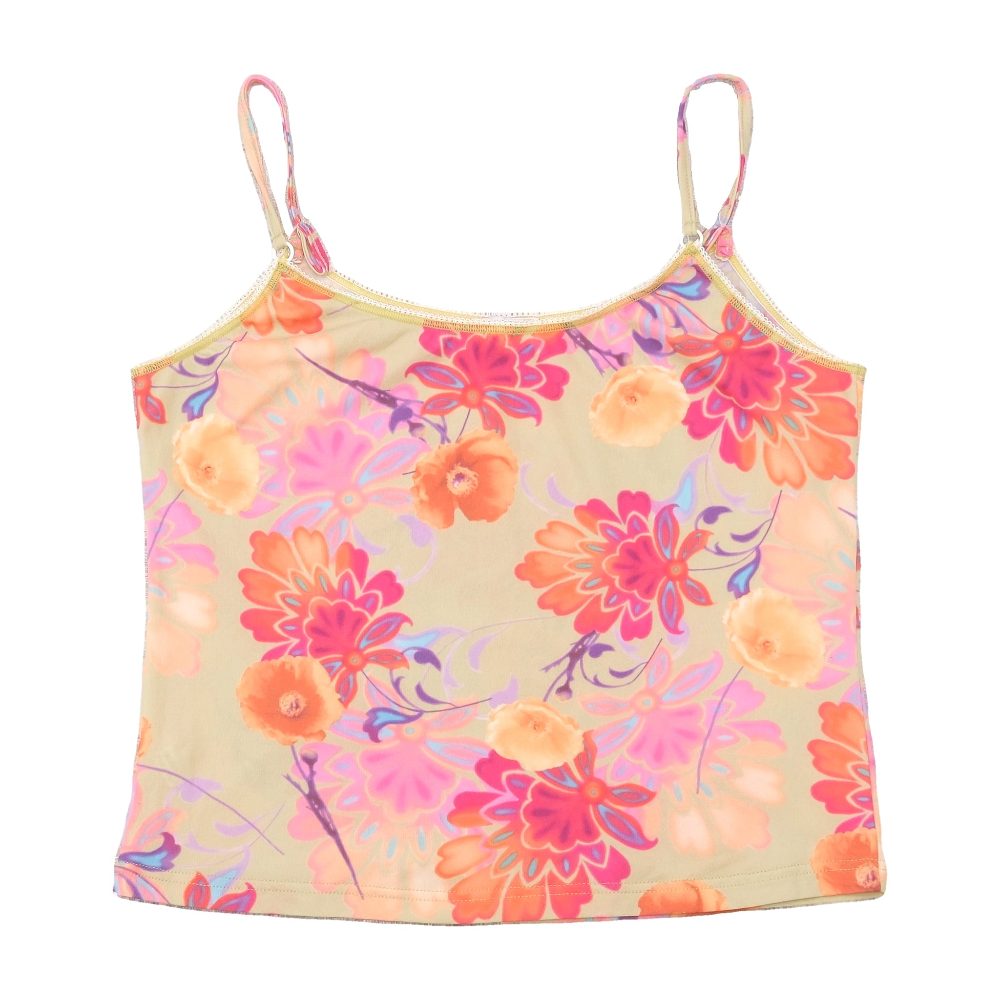 Mike Love Floral Mesh Tank Top