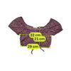 Phard Girl Floral Puff Sleeve Crop Blouse