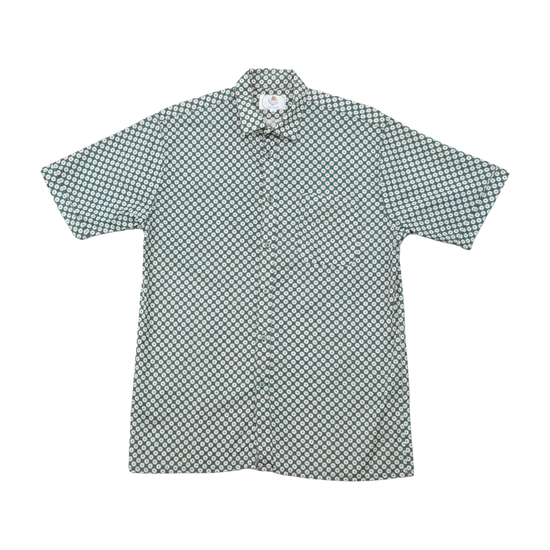 Camisa Allegrino em algodão de Manga curta com estampado geométrico