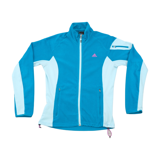 Casaco Polar Adidas color block com Fecho