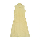 Marlboro Classics Vintage Sleeveless Utility Safari Linen Midi Dress