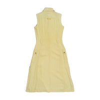 Marlboro Classics Vintage Sleeveless Utility Safari Linen Midi Dress