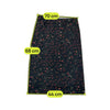 Vintage Black Ditsy Floral Midi Skirt