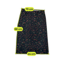 Vintage Black Ditsy Floral Midi Skirt