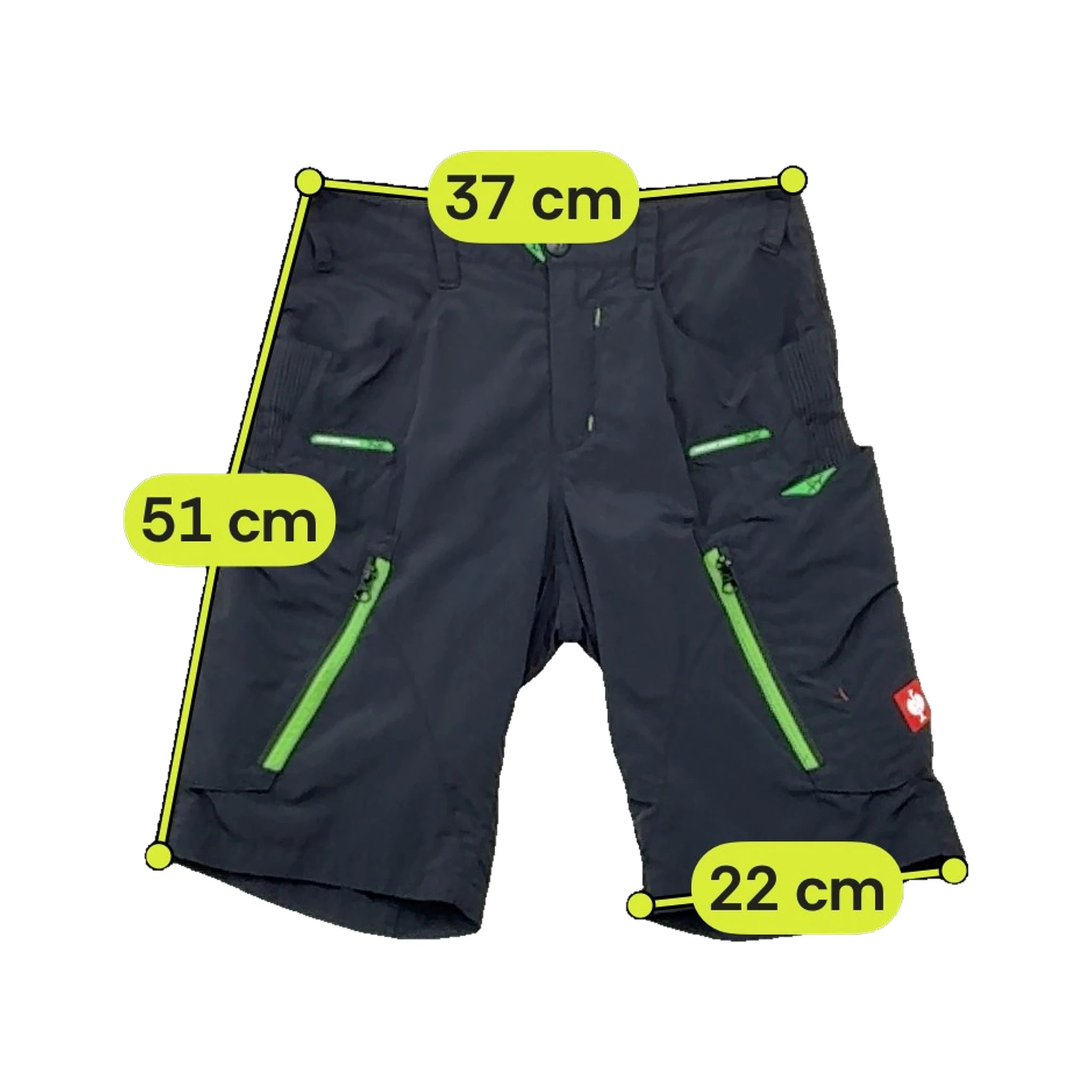 Engelbert Strauss Black Technical Utility Work Shorts