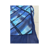 Pimkie Blue Abstract Plaid Layered Midi Skirt