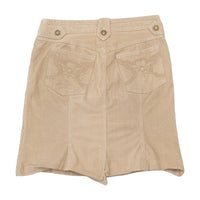 Marella Sport Beige Embroidered Pocket Mini Skirt