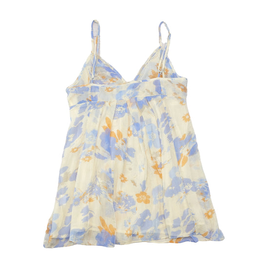 PHARD Floral Sheer Tie Front Blouse