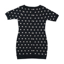 Moschino Cheap and Chic Moon Print Cotton Sweatshirt Dress