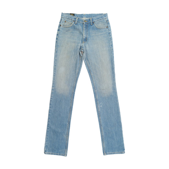 Lee Vintage Light Wash Pink Wave Pocket Straight Leg Jeans