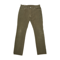 Calças Levi's 511 em Bombazine Verde-tropa de Corte slim Direito