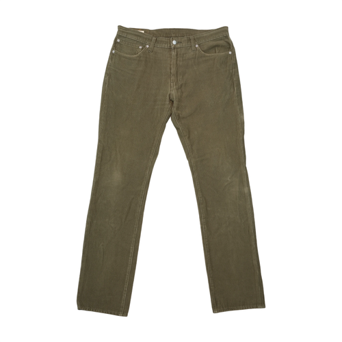 Levi's 511 Olive Green Corduroy Slim Straight Pants