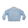 Outsider Italia Vintage Light Wash Cotton Denim Trucker Jacket