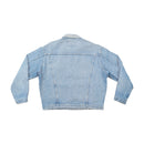 Outsider Italia Vintage Light Wash Cotton Denim Trucker Jacket