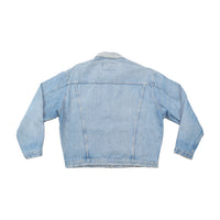 Outsider Italia Vintage Light Wash Cotton Denim Trucker Jacket