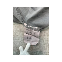 Peccati Gray Sequin Trim Silk Cotton Tank Top