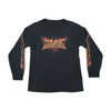 T-shirt de Banda Godsmack de Manga Comprida com Chamas na Manga