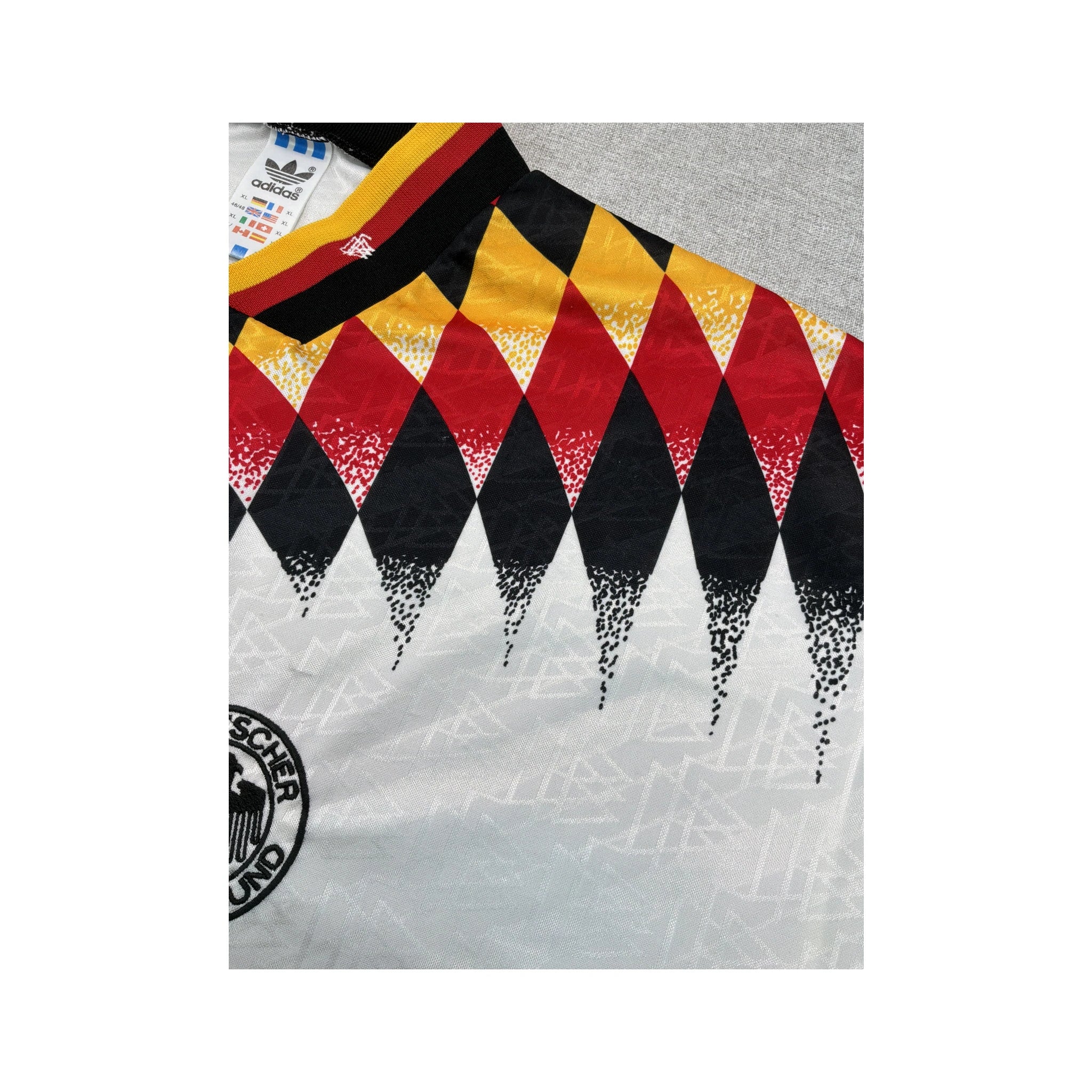 Adidas Vintage Germany National Team Geometric Soccer Jersey T-shirt