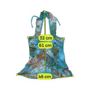 Top de alças Halter com Folhos e estampado Subaquático