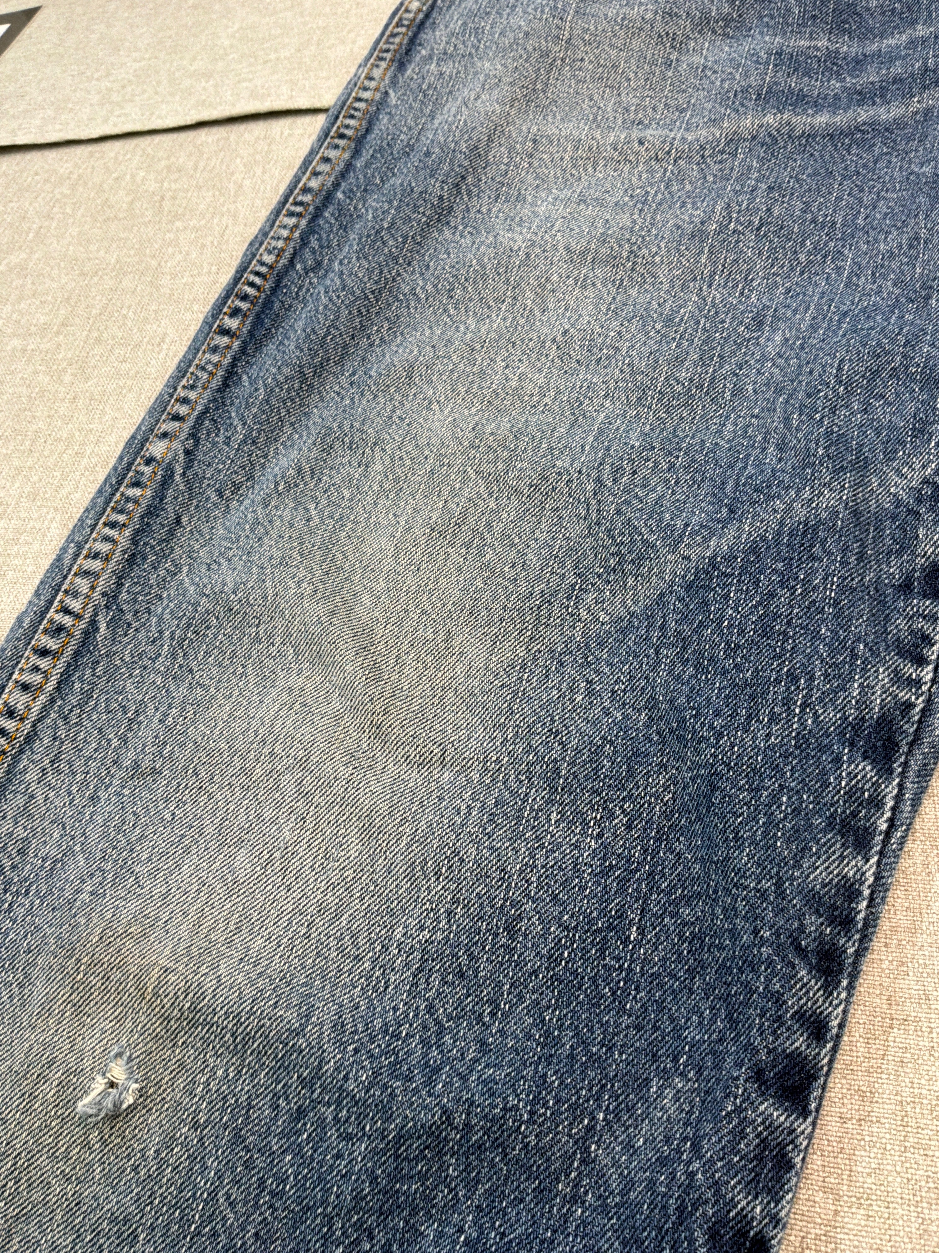 Calças de ganga Dickies em algodão de perna direita Desbotados