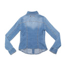Vintage Fornarina Fitted Denim Snap Front Jacket Shirt