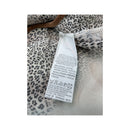 OMAI Leopard Print Lace Up Blouse